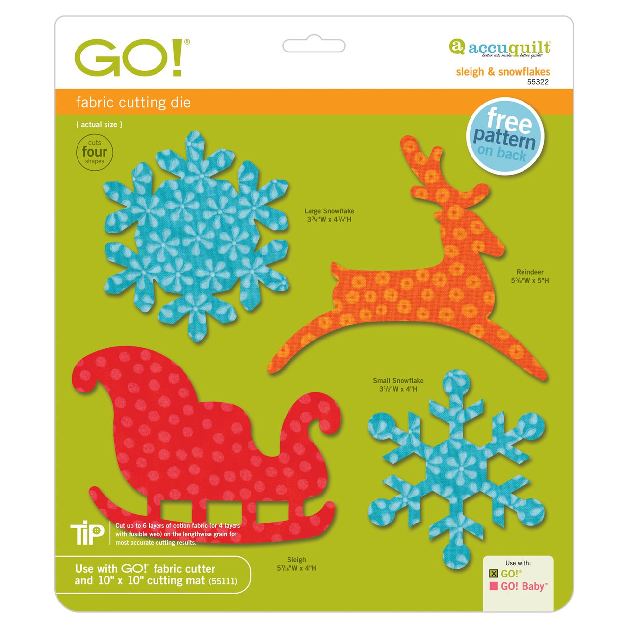 GO! Sleigh & Snowflakes