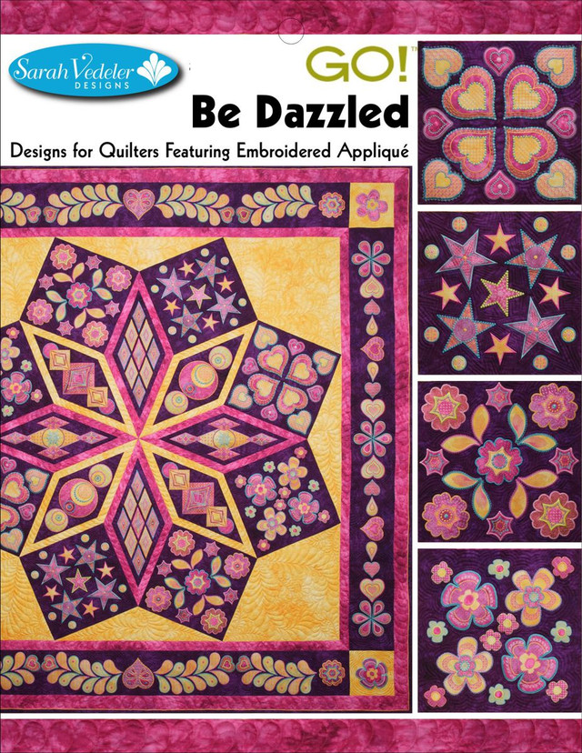 Be Dazzled Embroidery Designs CD for GO! by Sarah Vedeler
