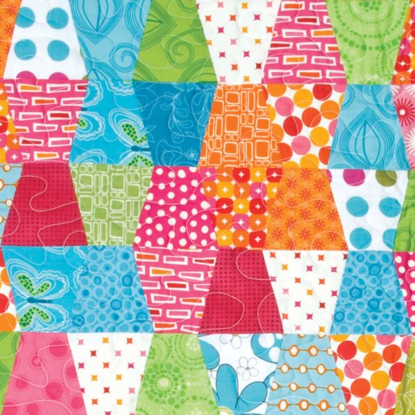 Closeup - GO! Tumbler Baby Quilt Pattern