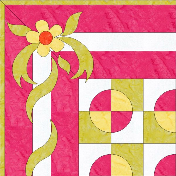 Closeup - GO! Twisted Ribbons Quilt