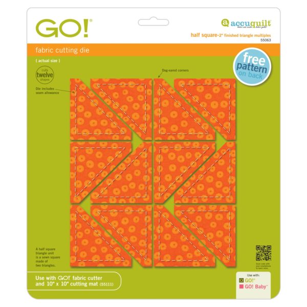 GO! Half Square-2" Finished Triangle Multiples (AQ55063)