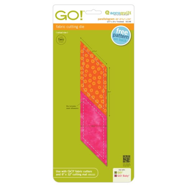 GO! Parallelogram-2 15/16" x 3 7/8 (2 1/4" x 3 3/16" Finished) (AQ55148)