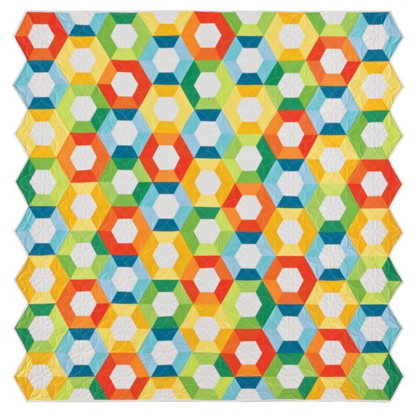 GO! Half Hexagon-1", 1 1/2", 2 1/2" Sides (3/4", 1 1/4", 2 1/4" Finished)-1807