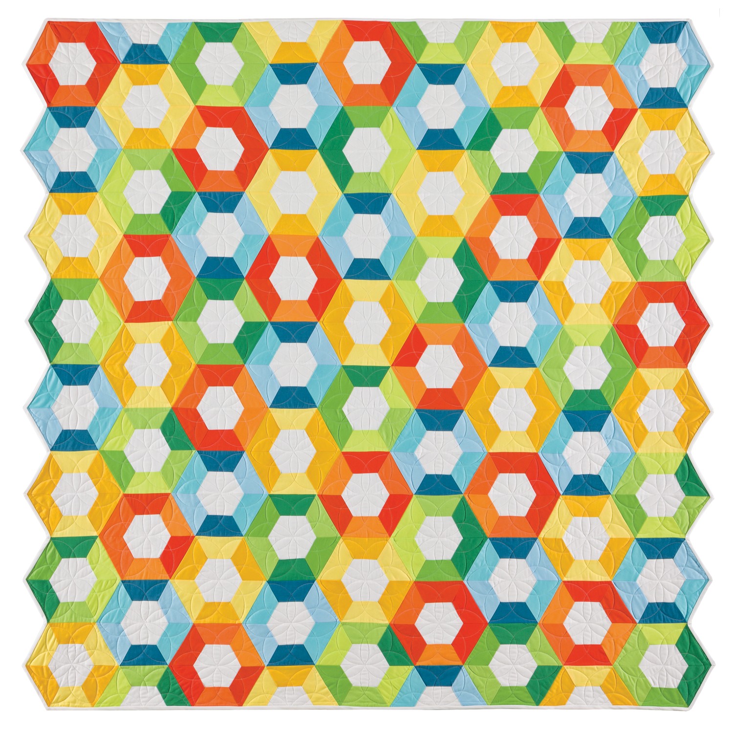 GO! Half Hexagon-1, 1 1/2, 2 1/2 Sides (3/4, 1 1/4, 2 1/4 Finished) -  AccuQuilt