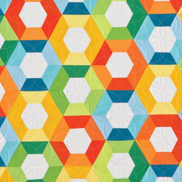 GO! Half Hexagon-1", 1 1/2", 2 1/2" Sides (3/4", 1 1/4", 2 1/4" Finished)-1808