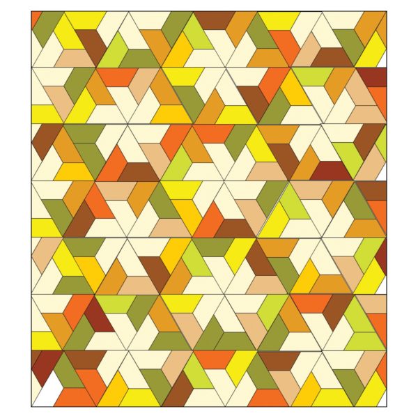 GO! Half Hexagon-4 1/2" Sides (4 1/4" Finished)-1801