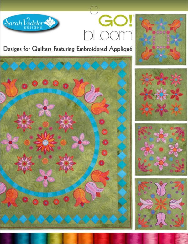 Bloom Embroidery Designs CD for GO! By Sarah Vedeler-0