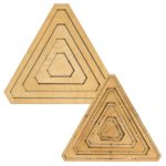 Bullseye Equilateral Triangles-Odd-1", 3", 5", 7" Finished Sides for Studio-0