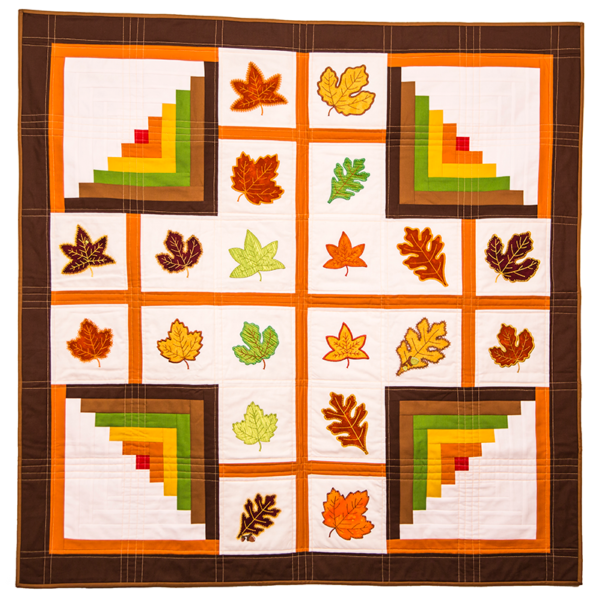 GO! Quilted Leaves and Logs Wall Hanging Pattern