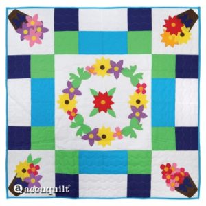 GO! Flower Bunch Bow-quet Table Topper Pattern (whole veiw)