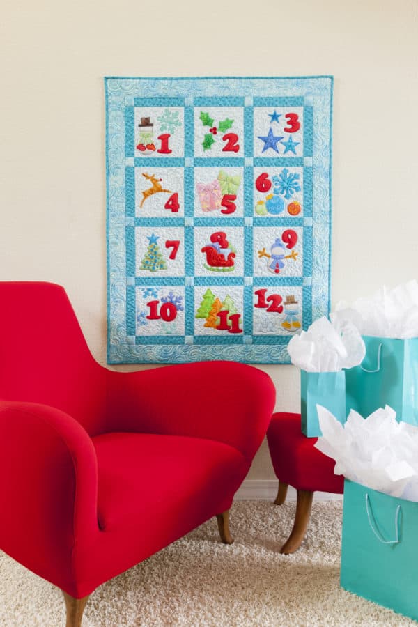 GO! 12 days of Winter Bliss Wall Hanging (lifestyle)