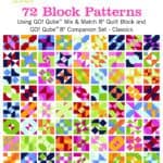GO! Qube 8" Companion Set Classics- 72 Block Patterns Booklet