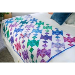 GO! Qube 9" Jewels and Gems Quilt Pattern Bed