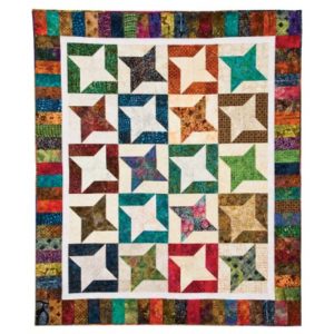 GO! Qube 12" Twirling Stars Quilt lifestyle