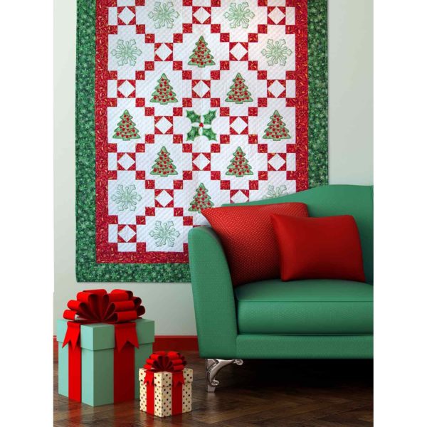 GO! Qube 6" Holiday Medley Throw Quilt Pattern Lifestuly