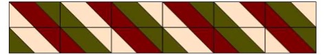 Parallelogram border adding 1 extra colour