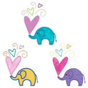 Sm Elephants w Hearts group