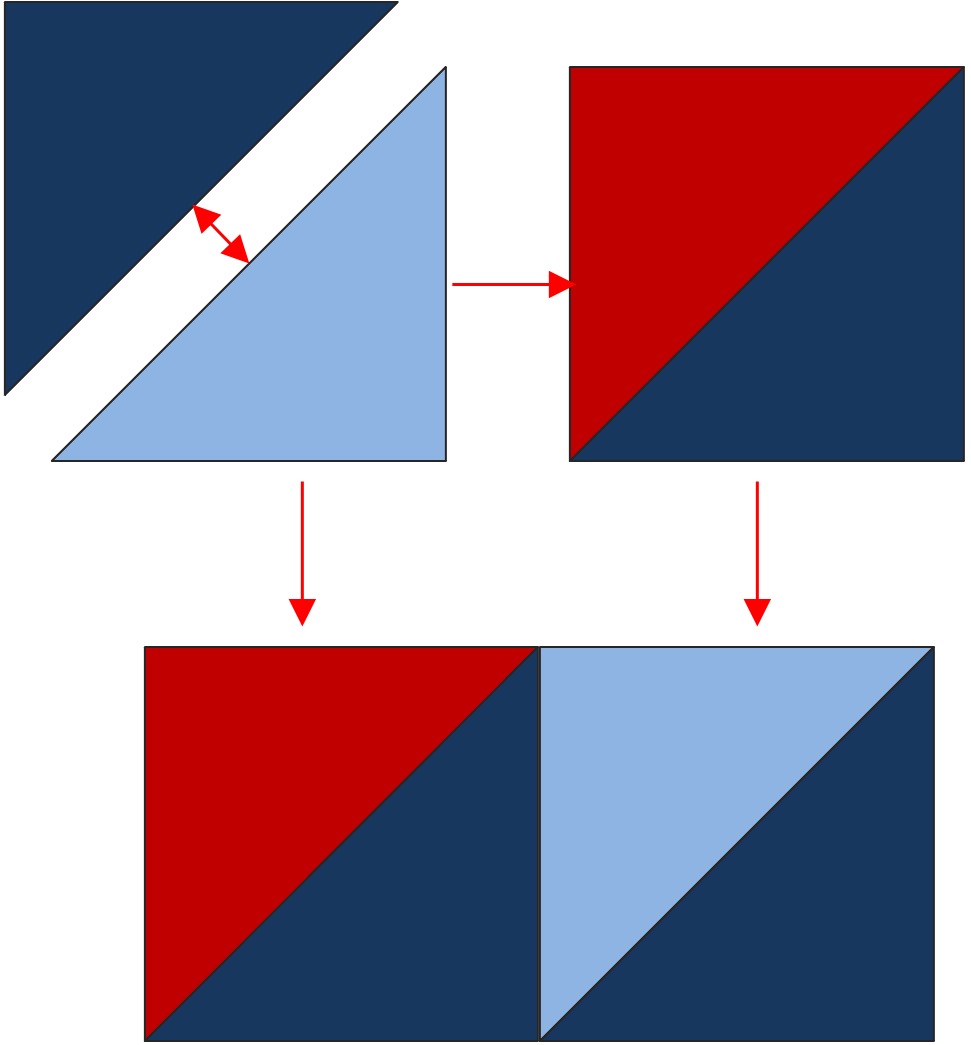 Half Square Triangle Blocks image 1