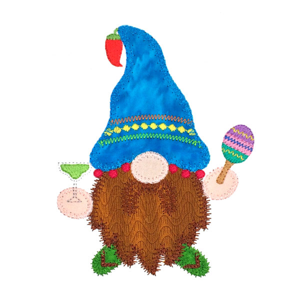 go! cinco de mayo gnome embroidery pattern by v stitch designs