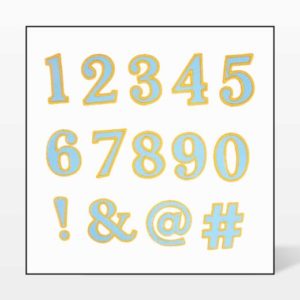 go! classic 2" numbers & symbols embroidery designs