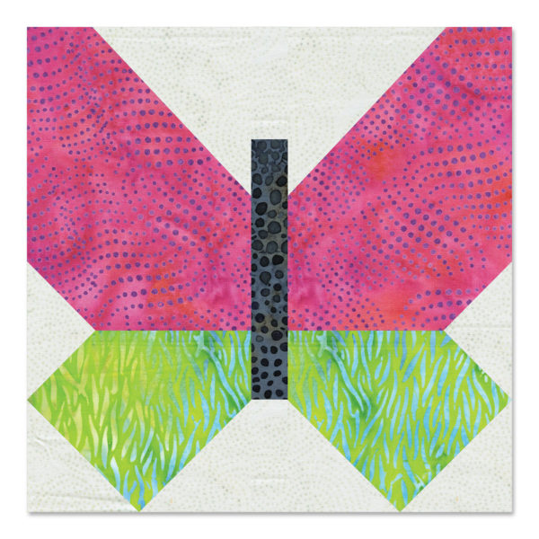 go! butterfly pieced 9" finished die