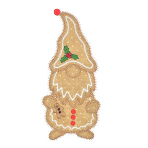 go! gingerbread gnome embroidery pattern by v stitch designs