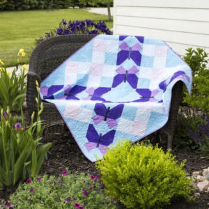 go! butterfly in the sky throw quilt pattern