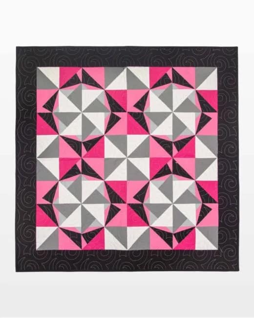 go! turning lucky stars throw quilt pattern