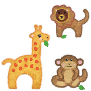 go! zoo animals 2 set embroidery pattern by v stitch designs