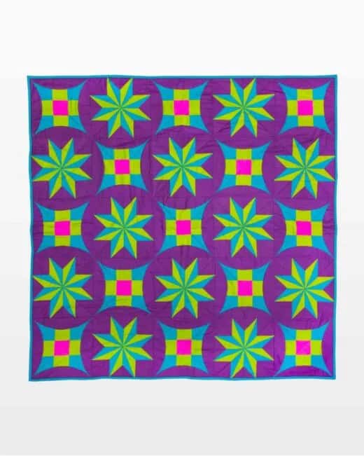 go! glorified star of the east throw quilt pattern