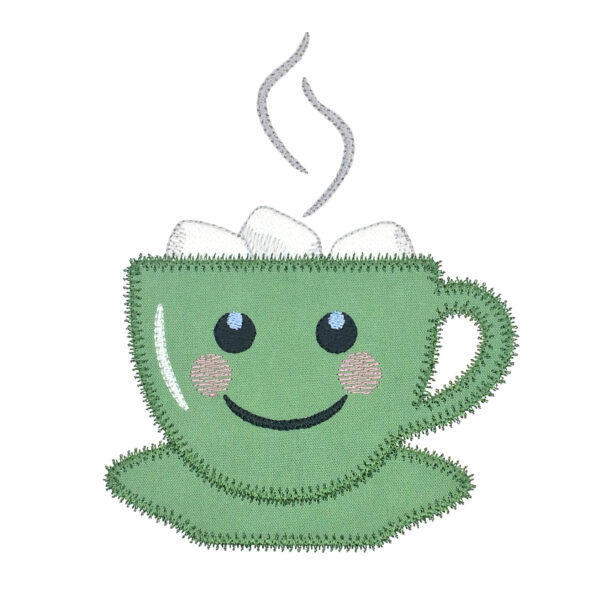 go! coffee set embroidery patterns by v stitch designs