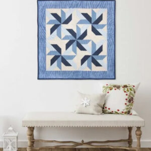 go! whirling snowflakes wall hanging pattern