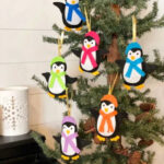 go! penguin ornaments set pattern