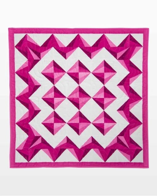 go! fractal fusion throw quilt pattern