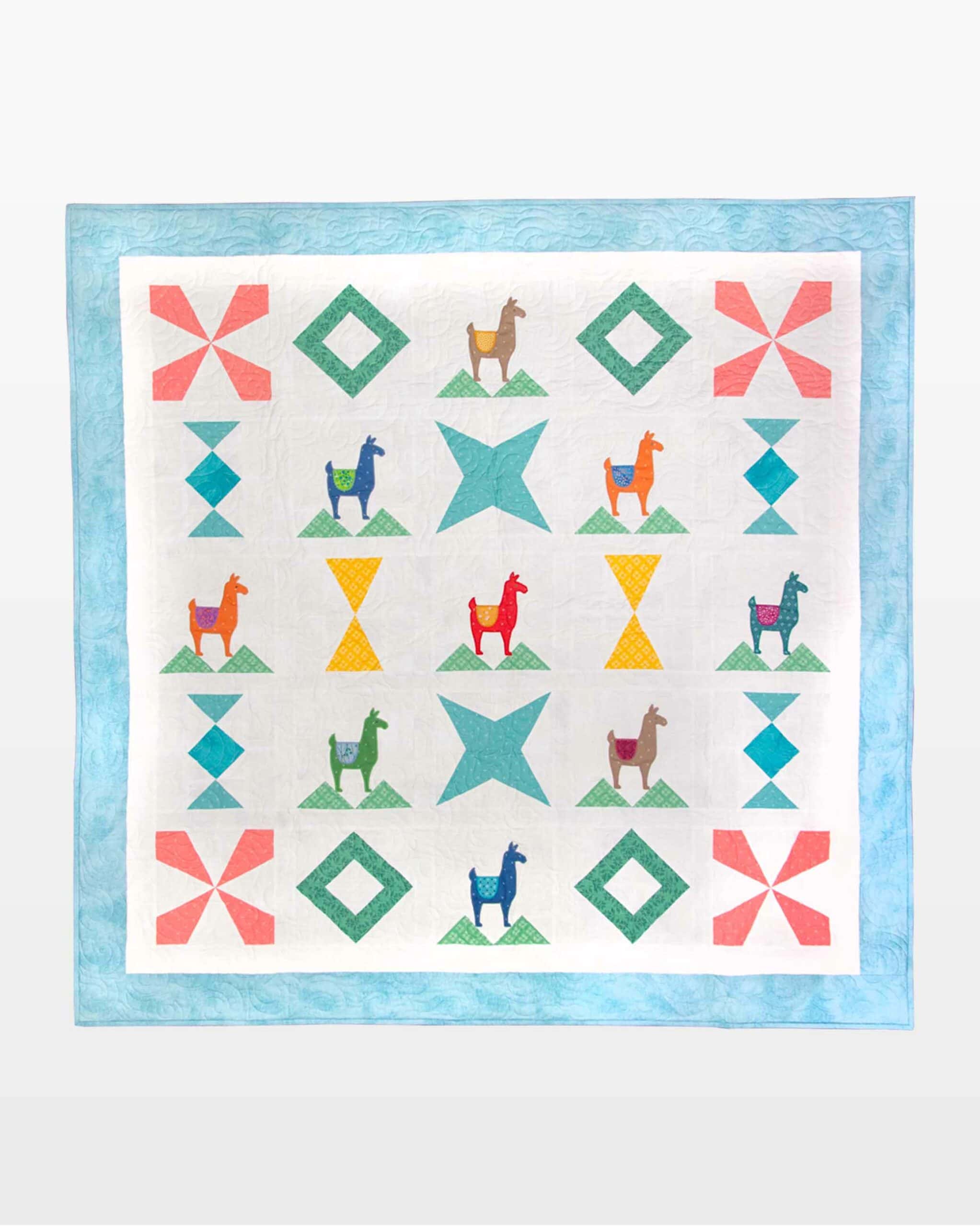 go! love my llama throw quilt pattern