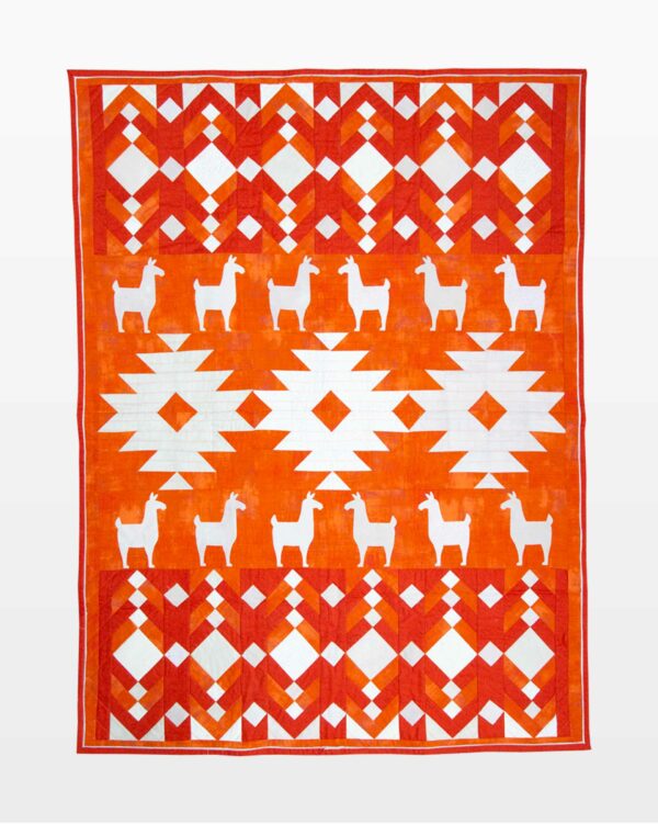 go! no prob llama throw quilt pattern