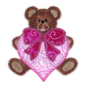 go! valentine bear embroidery pattern by v stitch designs