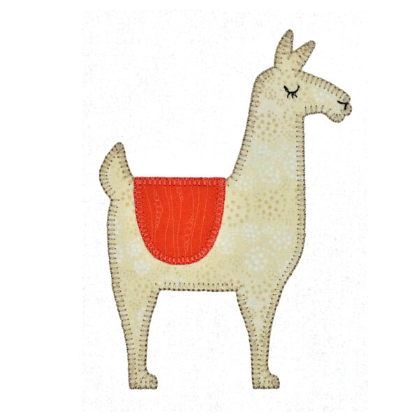 go! llama embroidery patterns by v stitch designs