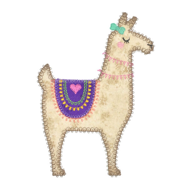 go! llama embroidery patterns by v stitch designs