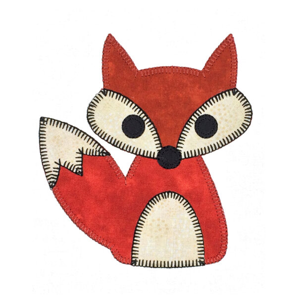 go! fox set embroidery pattern by v stitch designs
