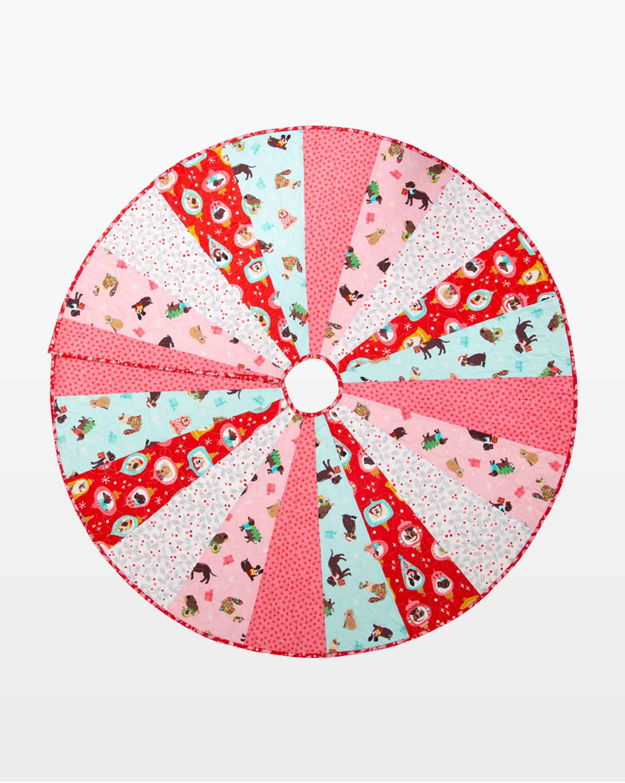 go! colorful tree skirt pattern