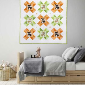 go! flashy foxes wall hanging pattern