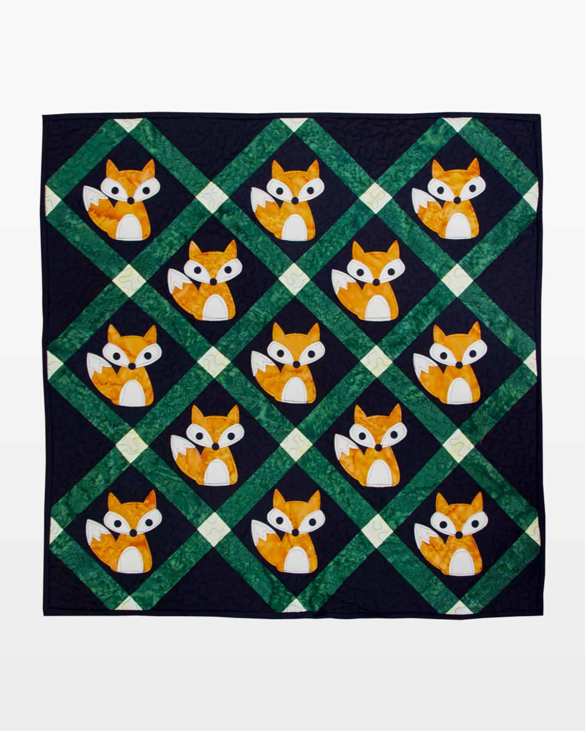 go! just foxes wall hanging pattern
