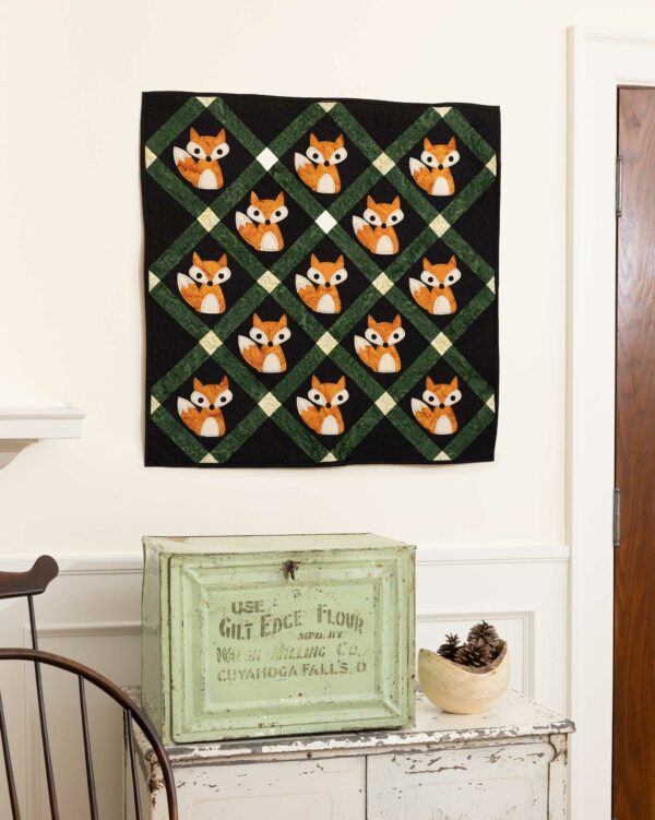 go! just foxes wall hanging pattern
