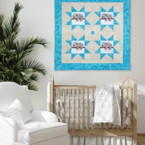 go! baby sloths throw quilt pattern