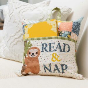 go! sloth reading pillow pattern