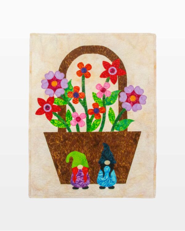 go! gnome basket wall hanging pattern