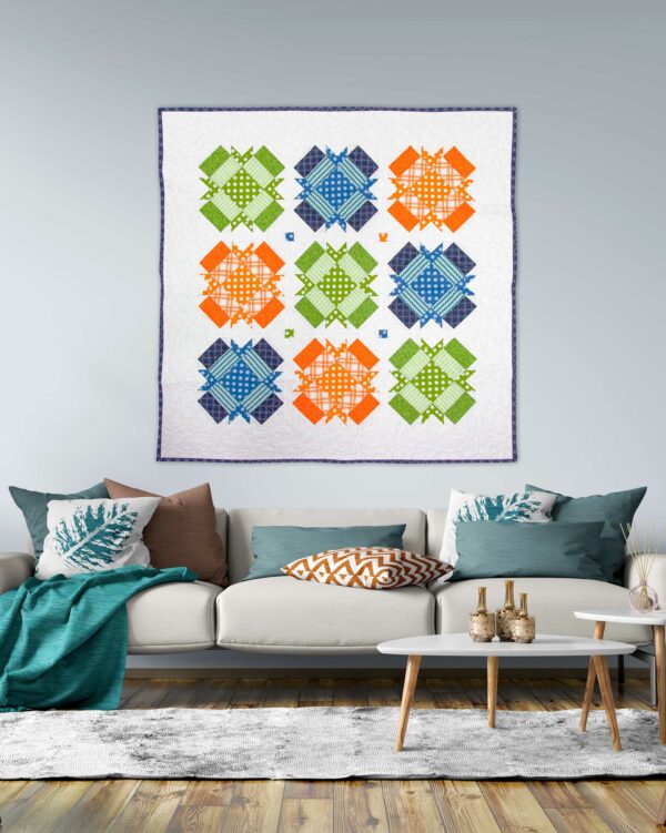 go! cheerfully wall hanging pattern