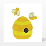 go! bee & beehive embroidery designs